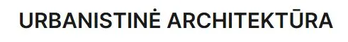 Urbanistinė architektūra logotipas